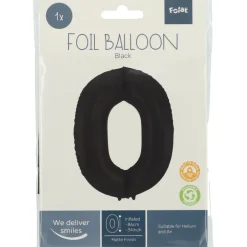Tallballong Folie - Nummer 0 - Sort