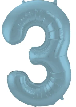 Tallballong - Nummer 3 - Pastel Blå Matt