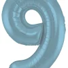 Tallballong - Nummer 9 - Pastel Blå Matt
