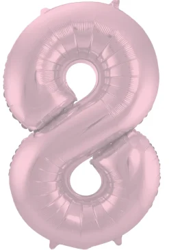 Tallballong - Nummer 8 -Pastel Rosa Matt