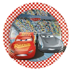 Tallerkener - Cars Biler - Papp