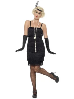20-talls kjole - Flapper - Sort