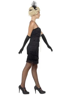 20-talls kjole - Flapper - Sort