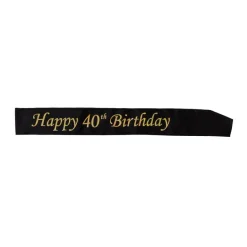 "40TH BIRTHDAY" - Sort/Gull