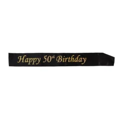 "50TH BIRTHDAY" - Sort/Gull