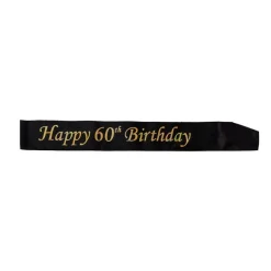 "60TH BIRTHDAY" - Sort/Gull