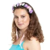 Tiara - Blomster - Rosa & Lilla