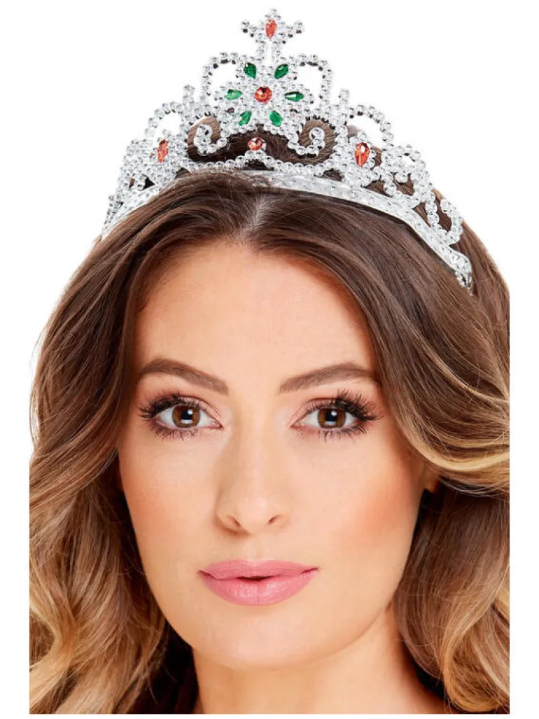 Tiara - Edelstener Blomst - Sølv
