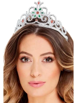 Tiara - Edelstener Blomst - Sølv