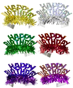 Tiara - "Happy Birthday" - Holografisk