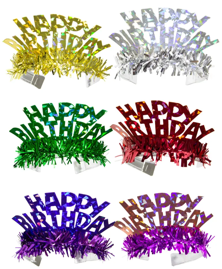 Tiara - "Happy Birthday" - Holografisk