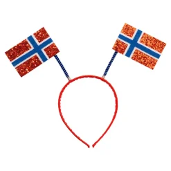 Tiara med Norske flagg