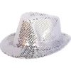 Trilby Hatt - Paljetter Deluxe Sølv