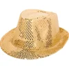 Trilby Hatt - Paljetter Deluxe Gull